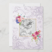 Elegant Bridgerton thema Vrijgezellenfeest Tea Par Kaart (Achterkant)