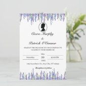 Elegant Bridgerton Wedding Invitation Kaart (Staand voorkant)