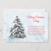 Elegant Briefkaart Style Christmas Design Party (Voorkant)