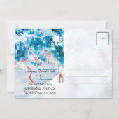 Elegant Briefkaart Style Christmas Design Party (Achterkant)
