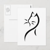 Elegant briefkaart van katten (Voorkant / Achterkant)