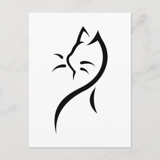 Elegant briefkaart van katten (Voorkant)