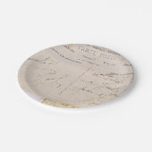 Elegant Briefkaarten handschrift Papieren Bordje (Gekanteld)