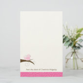Elegant  Briefpapier  vogelpapier (Staand voorkant)