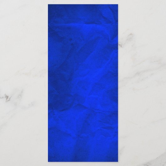 Elegant Bright Blue Silver Wedding Menu Kaart (Achterkant)