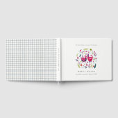 Elegant Bright Folk Boerderij Floral Tortelduifjes Gastenboek (Volledig)