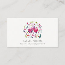 Elegant Bright Folk Boerderij Floral Tortelduifjes