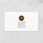 Elegant Bright Green Triangles Arrowiad Taxi Visitekaartje (Achterkant)