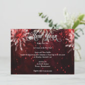 Elegant Bright New Years Eve Party Kaart (Staand voorkant)