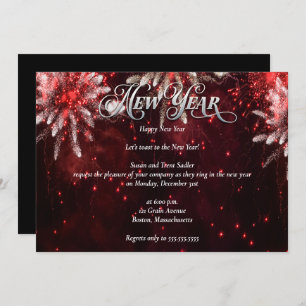 Elegant Bright New Years Eve Party Kaart
