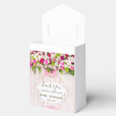 Elegant Bright Pink Floral Wedding Bedankdoosjes (Geopend)