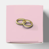 Elegant Bright Pink Floral Wedding Favor Box Bedankdoosjes (Bovenkant)