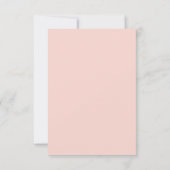 Elegant Bright Roze Waterverf Floral Wedding RSVP Kaartje (Achterkant)