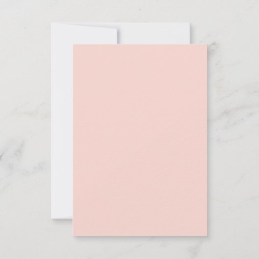 Elegant Bright Roze Waterverf Floral Wedding RSVP Kaartje (Achterkant)