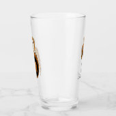 Elegant British Barn Owl Monogram Glas (Rechts)