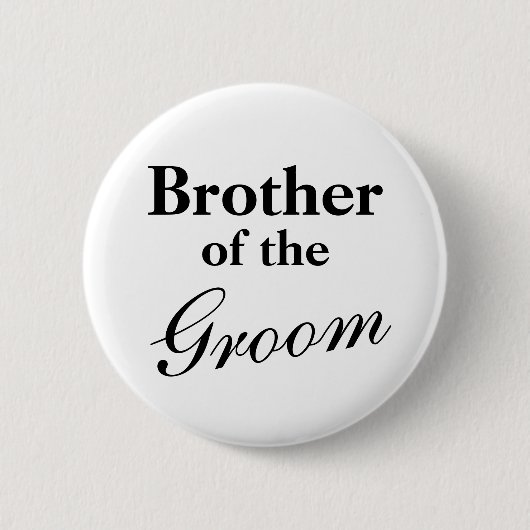 Elegant broer van de gromknoppen ronde button 5,7 cm (Voorkant)