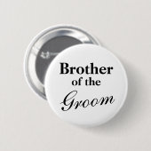 Elegant broer van de gromknoppen ronde button 5,7 cm (Voorkant /achterkant)