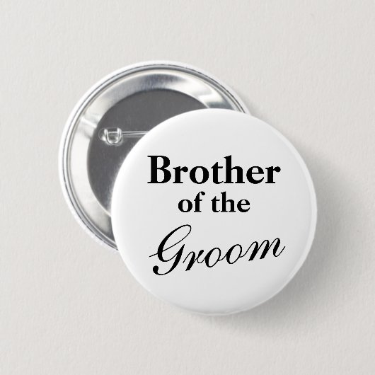 Elegant broer van de gromknoppen ronde button 5,7 cm (Voorkant /achterkant)