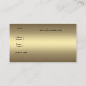 Elegant Brons Goud Zwart Amber juweel Visitekaartje (Achterkant)