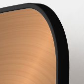 Elegant Brons Metallic Monogram Naam Mannen Pickleball Paddle (Links Detail)