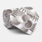 Elegant Bronze Art Deco Zee Shell Swirls Stropdas (Opgerold)