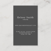 Elegant Bronze en Faux Gold Foil Stripe Visitekaartje (Achterkant)