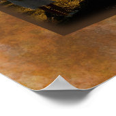 Elegant Bronze Lijst als familiefotocollage Poster (Hoek)