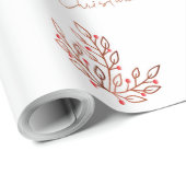 Elegant Bronze - minimaal kerstontwerp Cadeaupapier (Rol Hoek)