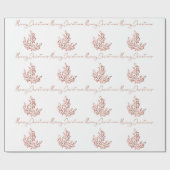 Elegant Bronze - minimaal kerstontwerp Cadeaupapier (Vlak)