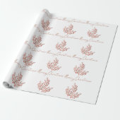 Elegant Bronze - minimaal kerstontwerp Cadeaupapier (Uitgerold)