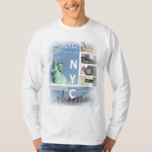Elegant Brooklyn Bridge Nyc New York City T-shirt (Voorkant)