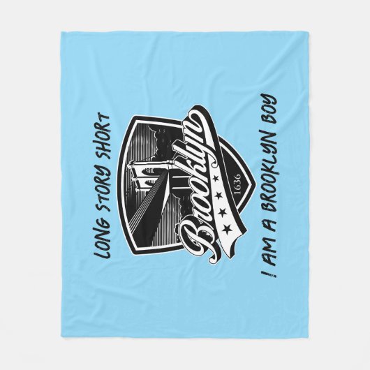 Elegant Brooklyn Logo Design Fleece Deken (Voorkant)
