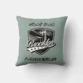 Elegant Brooklyn Logo Design Kussen (Achterkant)