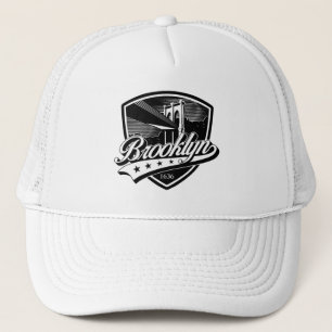 Elegant Brooklyn Shield en Swoosh Design Trucker Pet