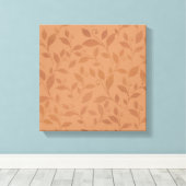 Elegant Brown Abstract herfst leest Patroon Canvas Afdruk (Insitu (Houten vloer))