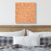 Elegant Brown Abstract herfst leest Patroon Canvas Afdruk (Insitu (Slaapkamer))