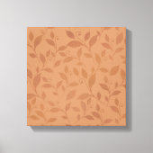 Elegant Brown Abstract herfst leest Patroon Canvas Afdruk (Voorkant)