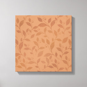 Elegant Brown Abstract herfst leest Patroon Canvas Afdruk