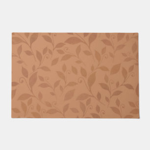Elegant Brown Abstract herfst leest Patroon Deurmat