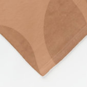 Elegant Brown Abstract herfst leest Patroon Fleece Deken (Hoek)