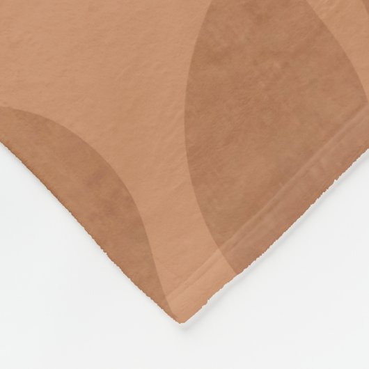 Elegant Brown Abstract herfst leest Patroon Fleece Deken (Hoek)