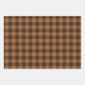 Elegant Brown Abstract herfst leest Patroon Inpakpapier Vel (Voorkant 2)