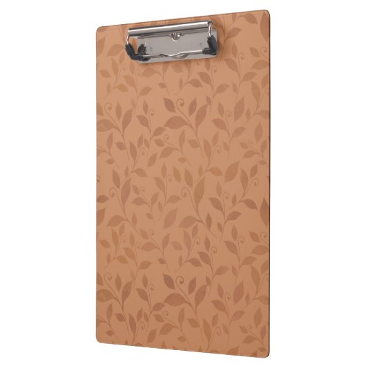 Elegant Brown Abstract herfst leest Patroon Klembord (Links)