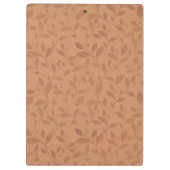 Elegant Brown Abstract herfst leest Patroon Klembord (Achterkant)