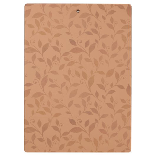 Elegant Brown Abstract herfst leest Patroon Klembord (Achterkant)