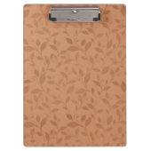 Elegant Brown Abstract herfst leest Patroon Klembord (Voorkant)
