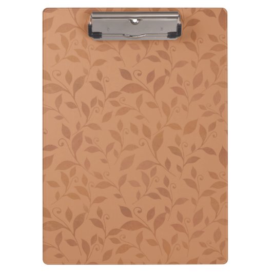 Elegant Brown Abstract herfst leest Patroon Klembord (Voorkant)