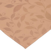 Elegant Brown Abstract herfst leest Patroon Korte Tafelloper (Hoek)