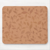 Elegant Brown Abstract herfst leest Patroon Muismat (Voorkant)