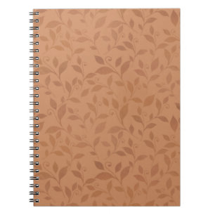 Elegant Brown Abstract herfst leest Patroon Notitieboek